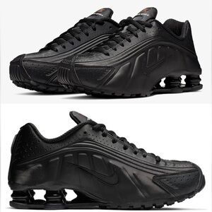 Nike Shox R4 🔥 Black Lifestyle Sneakers AR3565 004 Women’s Sz 7.5 NEW